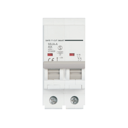 เซอร์กิตเบรกเกอร์ 40 แอมป์ 2 โพล 10KA เซฟ-ที-คัท สมาร์ท รุ่น US สีขาว_0